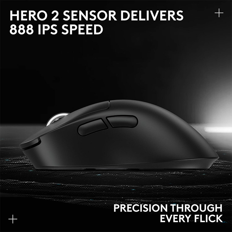 خرید موس Logitech G Pro X SUPERLIGHT 2 DEX - بی‌سیم - سیاه